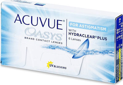 Acuvue Oasys for Astigmatism 6 Δεκαπενθήμεροι Αστιγματικοί Φακοί Επαφής Σιλικόνης Υδρογέλης με UV Προστασία