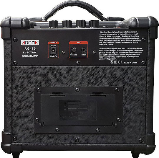 Aroma AG10 Combo Ενισχυτής Ηλεκτρικής Κιθάρας 1 x 5" 10W Black Μαύρος