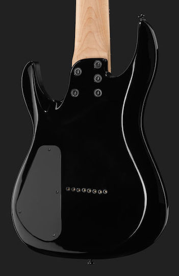 Harley Benton R-458 Електрическа Китара 8 Струни Stratocaster с HH Магнитна Конфигурация Висок Гланц Черен