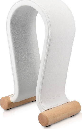 Navaris Omega Desktop Headphone Stand White