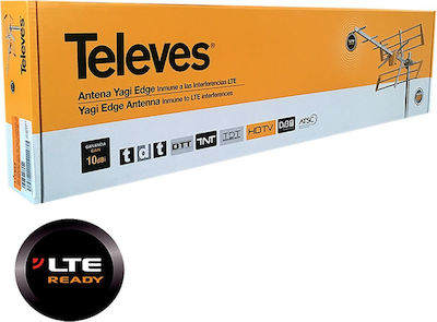 Televes Yagi Edge Εξωτερική Κεραία Τηλεόρασης (δεν απαιτεί τροφοδοσία) σε Πορτοκαλί Χρώμα Σύνδεση με Ομοαξονικό (Coaxial) Καλώδιο
