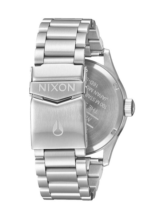 Nixon Sentry SS Doing More Uhr Batterie mit Silber Metallarmband