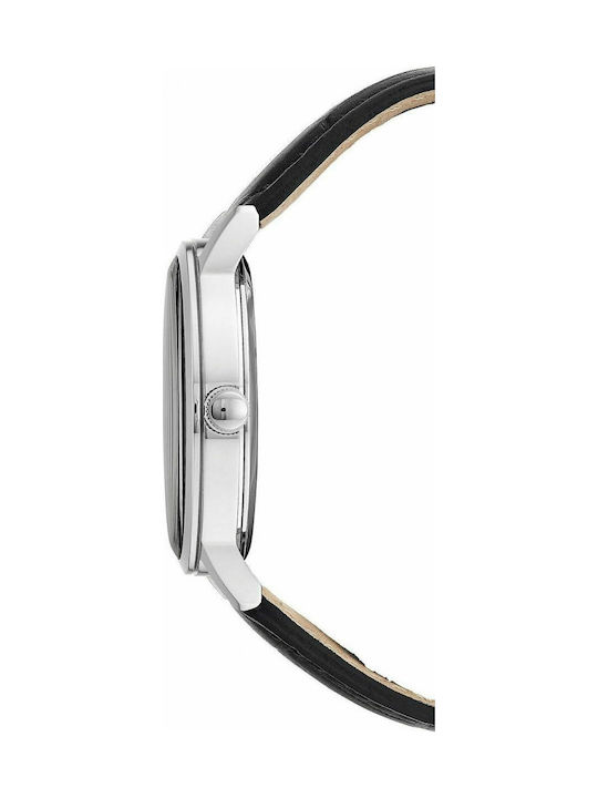 Citizen Ανδρικό Ρολόι 40mm Eco - Drive με Μαύρο Δερμάτινο Λουράκι
