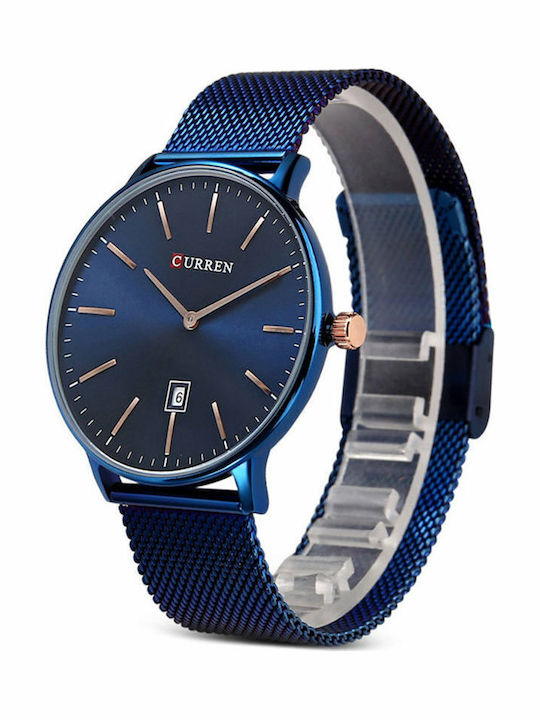Curren 8302 Ρολόι Μπαταρίας με Μεταλλικό Μπρασελέ