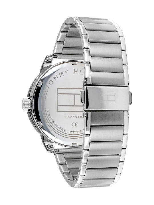 Tommy Hilfiger Sport Men's Watch 42mm Battery with Silver Metal Bracelet