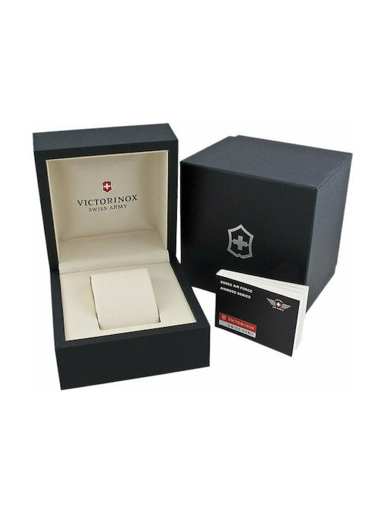 Victorinox Inox Uhr Batterie mit Schwarz Lederarmband