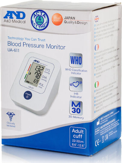 A&D UA-611 Electronical Blood Pressure Monitor Arm