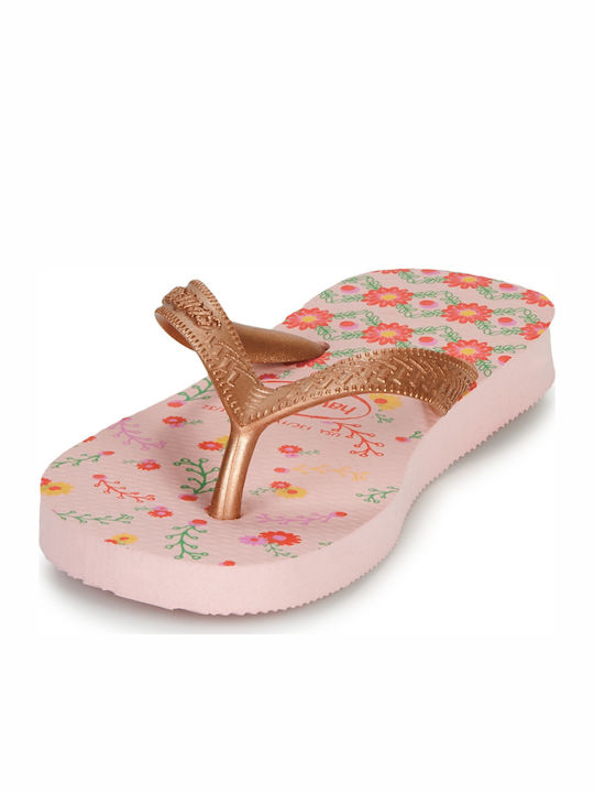 Kids' Flip Flops Gold Kids Flores