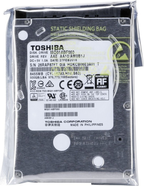 Toshiba mq01abf050 это ssd или hdd