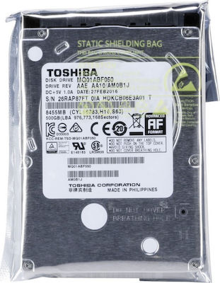 Toshiba MQ01ABFxxx 500GB