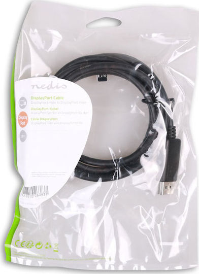 Nedis Cablu DisplayPort - DisplayPort 2m Negru (CCGP37010BK20)