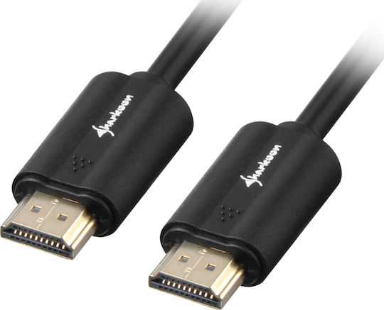 Sharkoon 4K HDMI 2.0 Premium Hochgeschwindigkeits 4K 60Hz HDR Kabel HDMI-Stecker - HDMI-Stecker 10m Schwarz