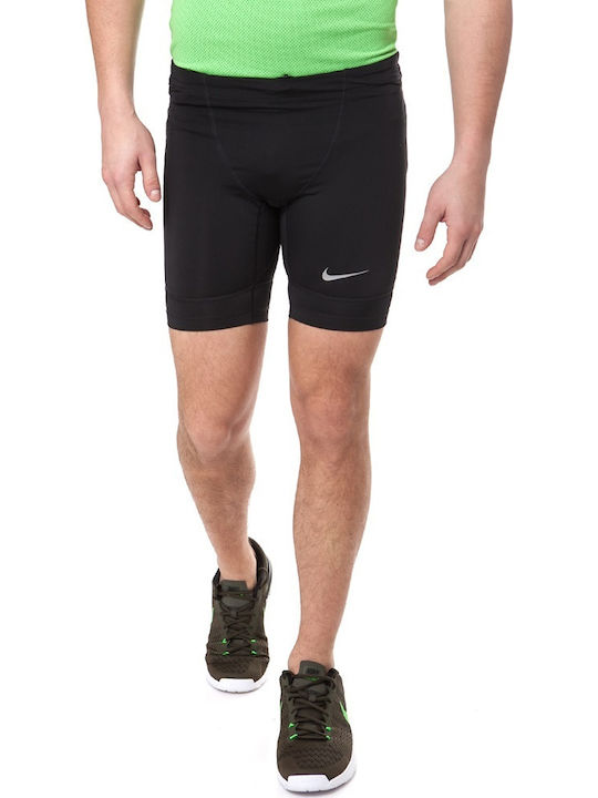 Nike Tech Ανδρικό Αθλητικό Κολάν Κοντό Μαύρο