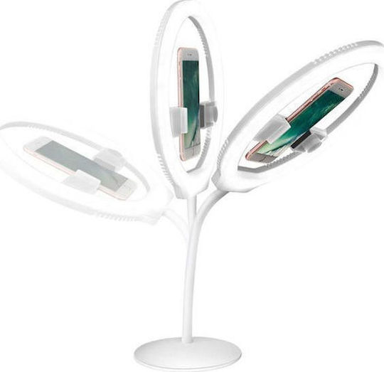 Yongnuo LED Ринг Лампа 27.5см 3200 - 5500K с Пръстенова Светлина за Маса и Стойка за Телефон