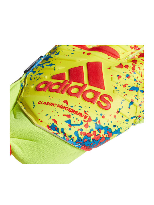 adidas Classic Pro Fingersave Γάντια Τερματοφύλακα Ενηλίκων Κίτρινα