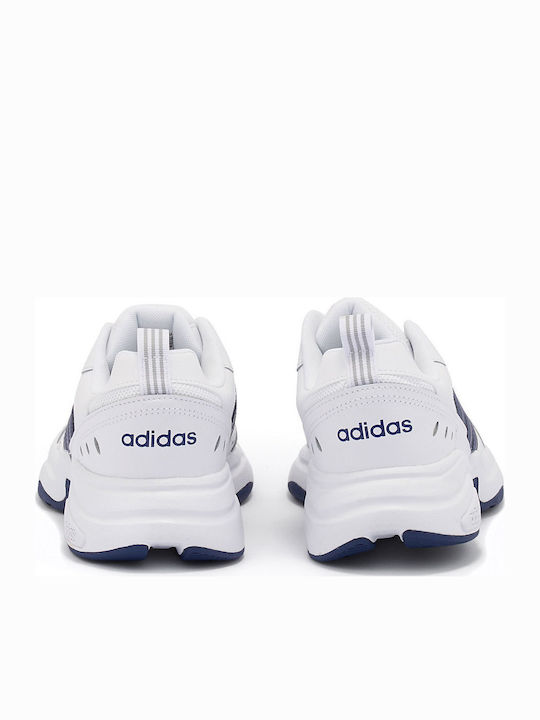Strutter Chunky Sneakers Cloud White / Dark Blue / Matte Silver