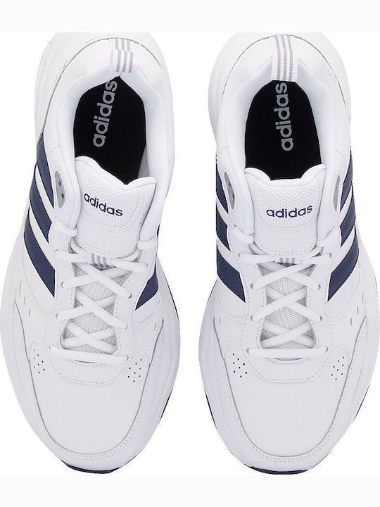 Strutter Chunky Sneakers Cloud White / Dark Blue / Matte Silver
