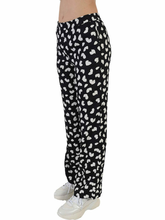 MICHAEL KORS TROUSERS HEARTS WHITE BLACK