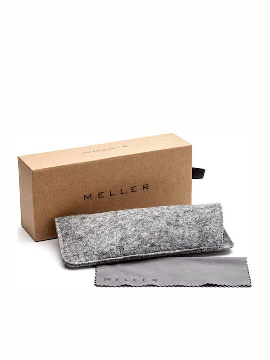 Meller Kubu Unisex Sunglasses with Beige Plastic Frame and Black Lens K-WHITECAR