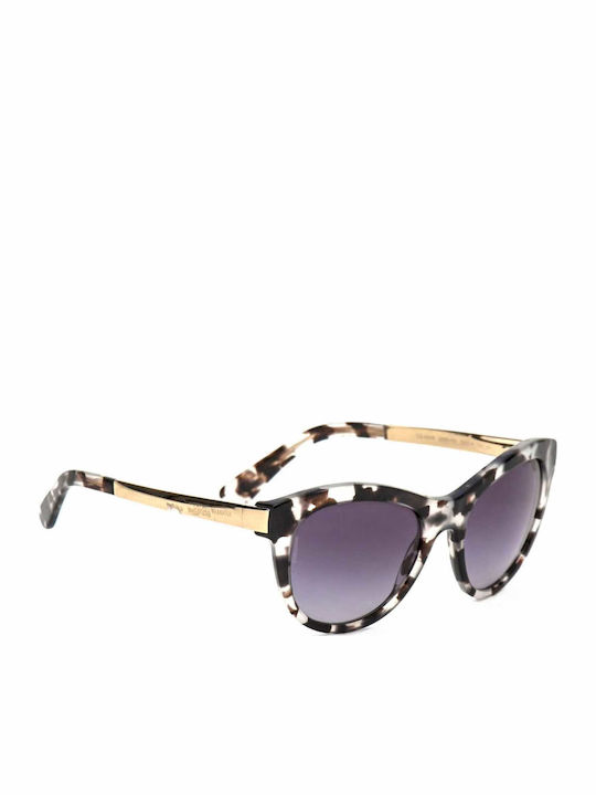 Dolce & Gabbana Women's Sunglasses with Brown Tartaruga Frame and Purple Gradient Lenses DG4243 2888/8G
