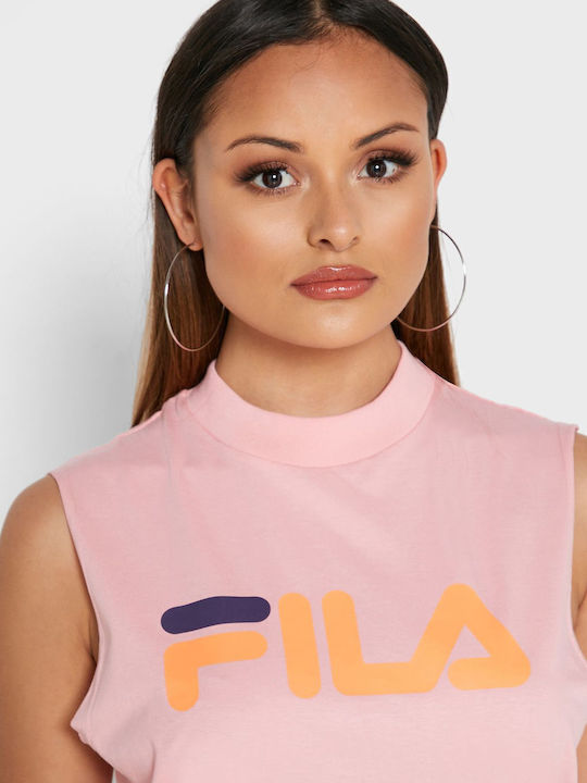 Helena Women's Summer Cotton Sleeveless Pink Blouse