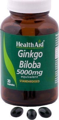 Health Aid Ginkgo Biloba 5000mg 30 κάψουλες