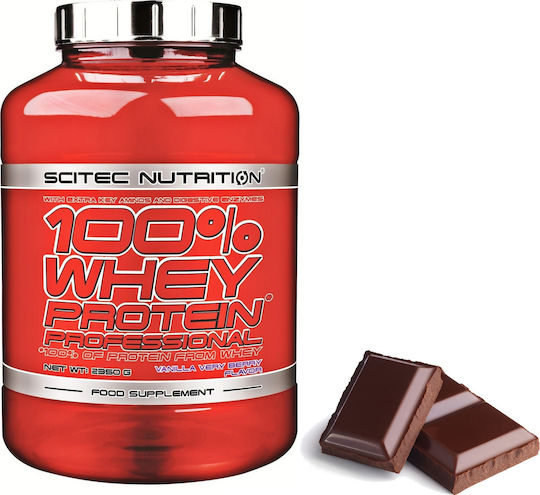 Scitec Nutrition 100% Whey Protein Professional Molkenprotein Glutenfrei mit Geschmack Schokolade 2.35kg