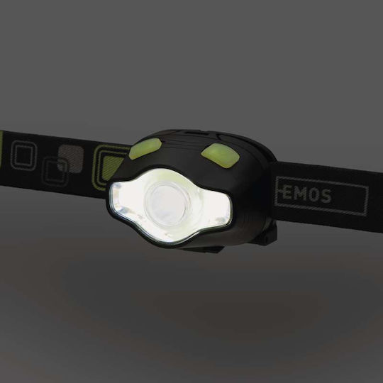 Emos Φακός Κεφαλής LED IP43 με Μέγιστη Φωτεινότητα 220lm