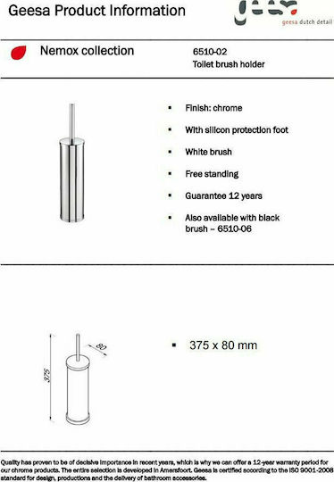 Geesa Nemox Inox Банята на Пингал Сребрист Geesa Nemox Inox Банята на Пингал Сребрист