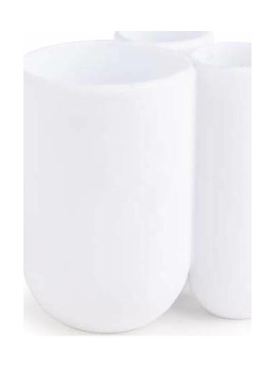 Umbra Touch Plastic Cup Holder Countertop White