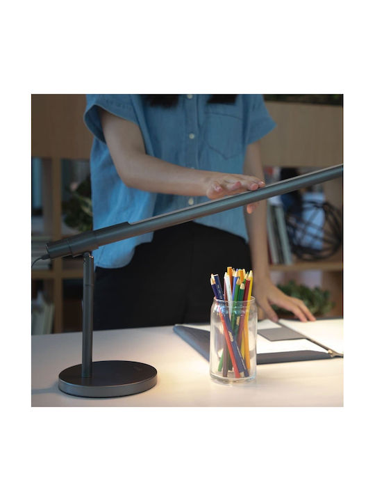 Allocacoc Lightstrip Touch Настолна Лампа със Сгъваемо Рамо за Цокъл Вграден LED в Сив Цвят