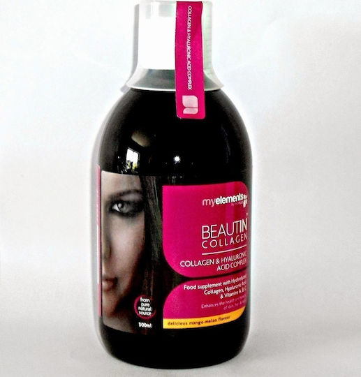 My Elements Beautin Collagen με Βιταμίνη C και Υαλουρονικό Οξύ 500ml Mango Melon