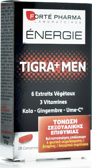 Forte Pharma Energie Tigra + Men Supplement For Libido And Testosterone Boost 28 Tablets