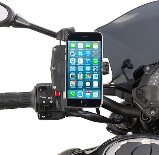 Givi Smart Clip Mount Phone Motorcycle with Adjustable Arm for Steering Wheel