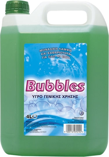 Bubble Professional Cleaning Liquid General Use with Mountain Freshness Scent Mountain Freshness 4lt