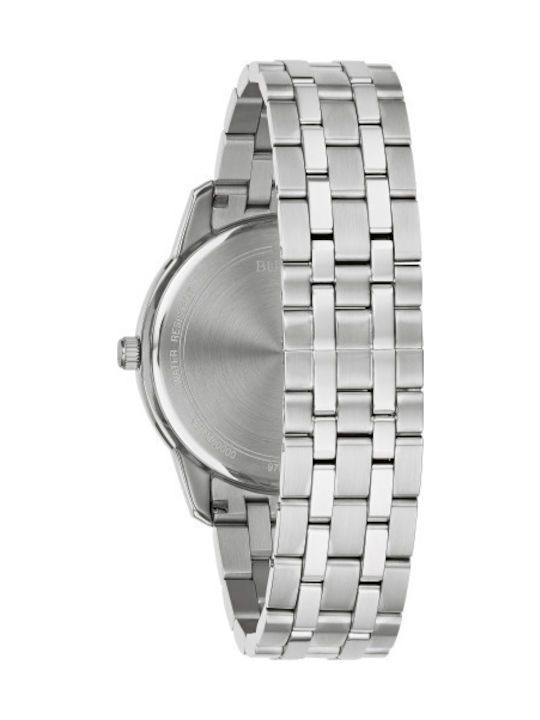 Bulova Sutton Men's Watch 40mm Battery with Silver Metal Bracelet