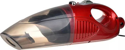 JK-013 Car Handheld Vacuum Liquids / Dry Vacuuming with Power 80W & Car Socket Cable 12V Red