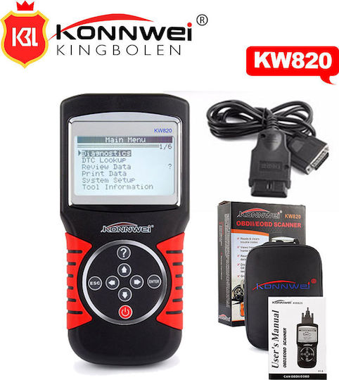 Konnwei Instrument de diagnosticare auto Digital OBD 2 cu Cablu