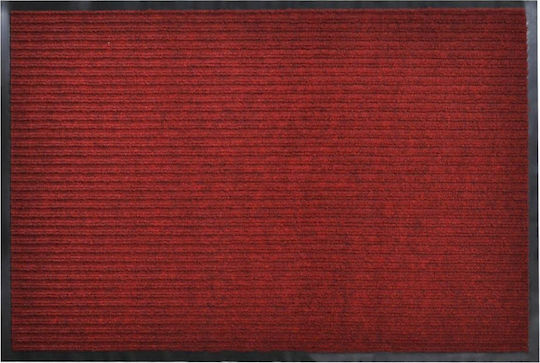 vidaXL Entrance Mat Straw with Anti-slip Backing Red 120x180cm