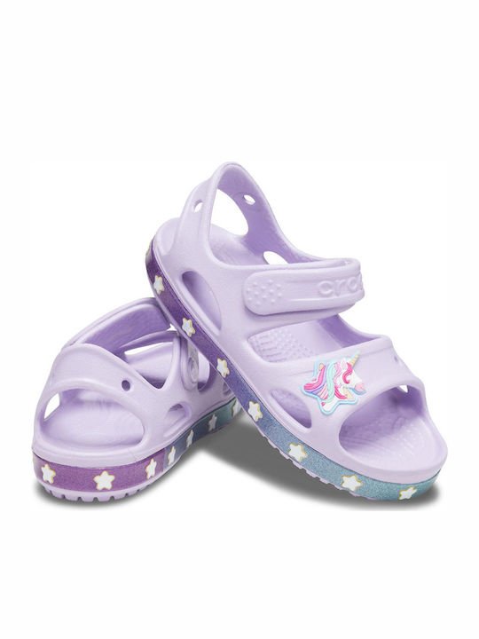 Funlab Unicorn Charm Kids Anatomic Lilac Beach Shoes