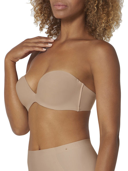 Stepy Soft Push Up Bra Underwire Beige