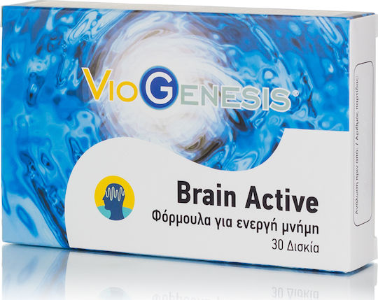 Viogenesis Brain Active Supplement for Memory & Focus 30 Tablets