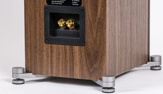 Elac DFR52 DFR52 Ζεύγος Ηχείων Hi-Fi Δαπέδου 140W 3 Δρόμων Π18.4xΒ24.1xΥ101.5εκ. Black/Walnut