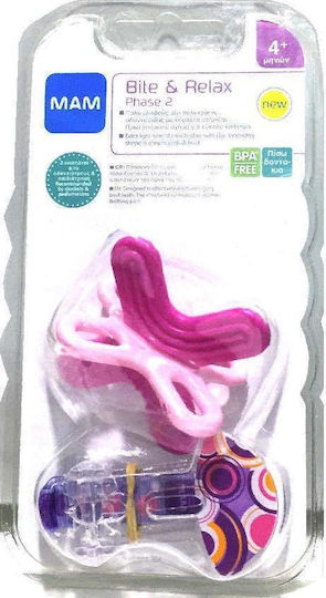 Mam Teething Ring Made of Rubber for 4 Months+ Pink