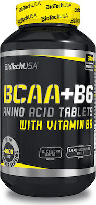 Biotech USA BCAA+B6 4000mg 340 Registerkarten Ungesüßt