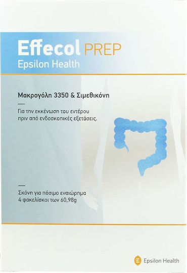 Epsilon Health Effecol Prep 3350 80mg Ειδικό Συμπλήρωμα Διατροφής 4 φακελίσκοι