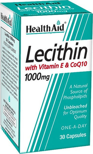 Health Aid Lecithin with Vitamin E & Q10 1000mg 30 κάψουλες