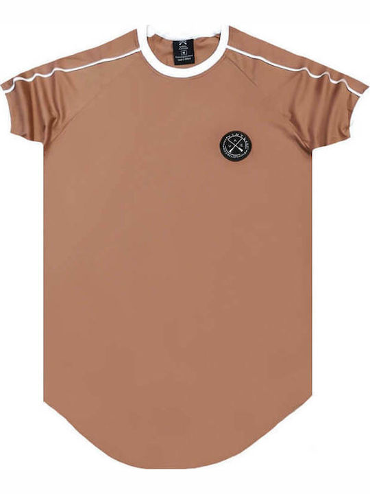 Vinyl Art Clothing 68941 Men's T-Shirt with Logo Brown