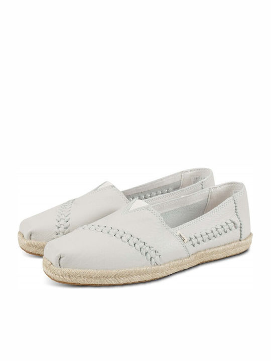 Classic Alpargatas Women's Leather Espadrilles White