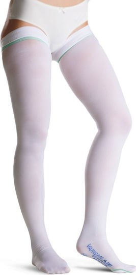 Varisan A.T.E. Socks Thigh High Graduated Compression with Silicone 18 mmHg White